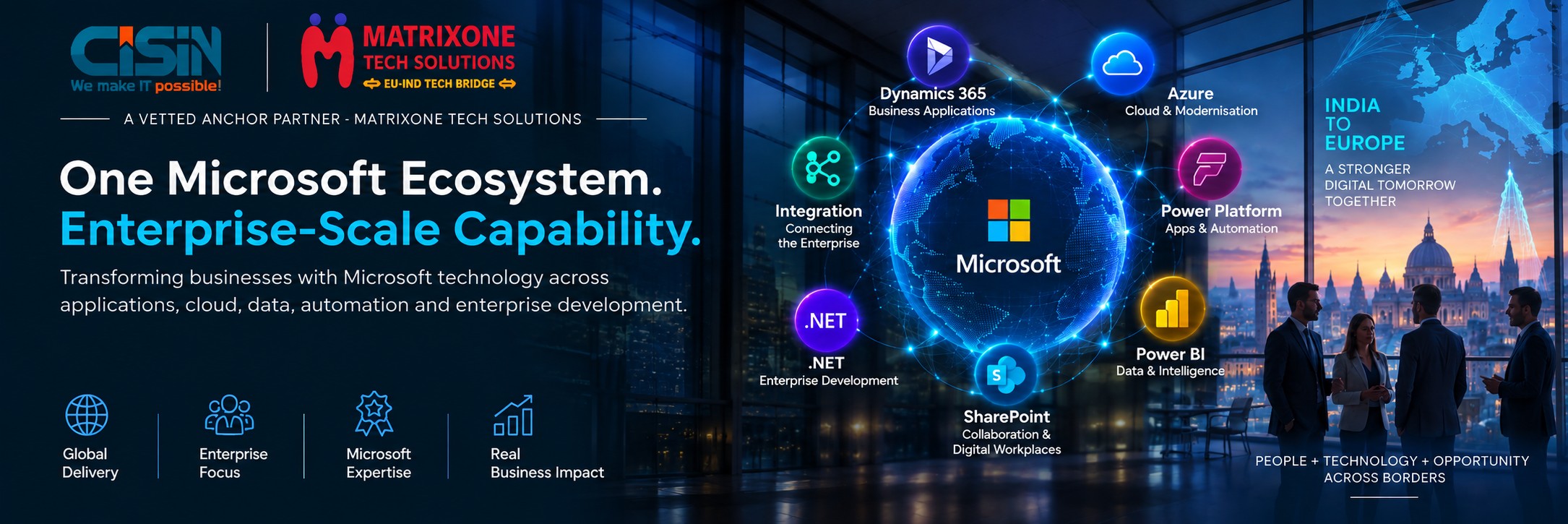 CISIN — M1 Vetted Anchor Partner, MatrixOne Tech Solutions. Microsoft Technology Solutions: One Microsoft Ecosystem. Enterprise-Scale Capability.