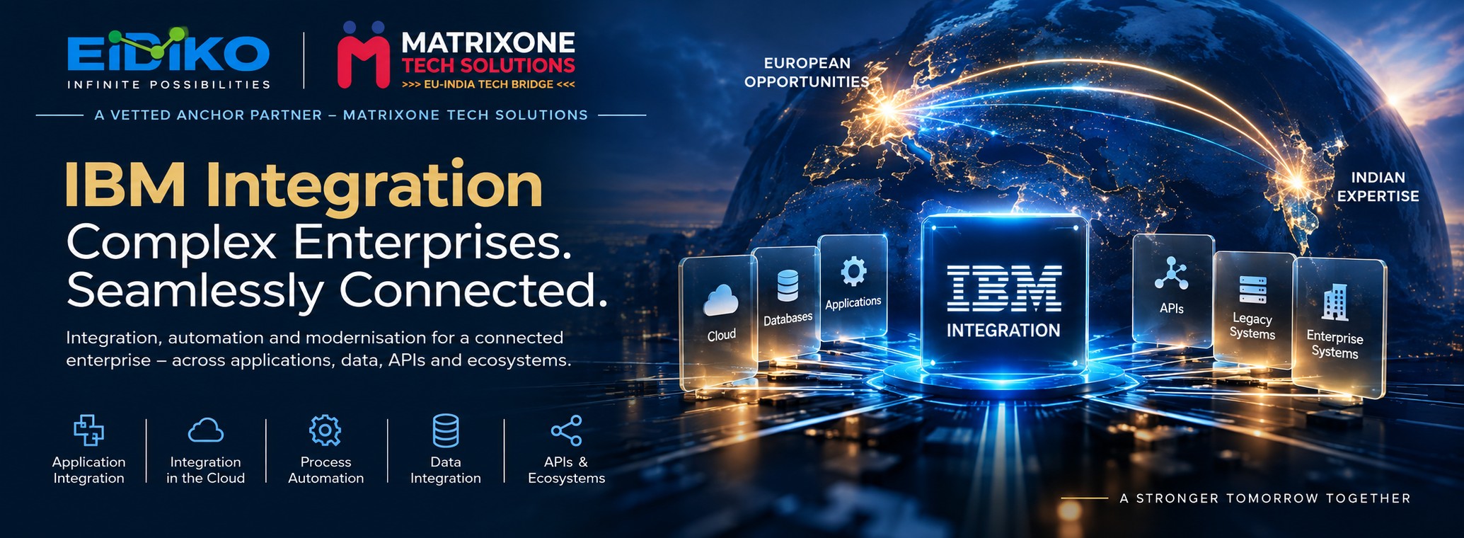 EIDIKO — A MatrixOne Anchor Partner. IBM Integration: Complex Enterprises. Seamlessly Connected.